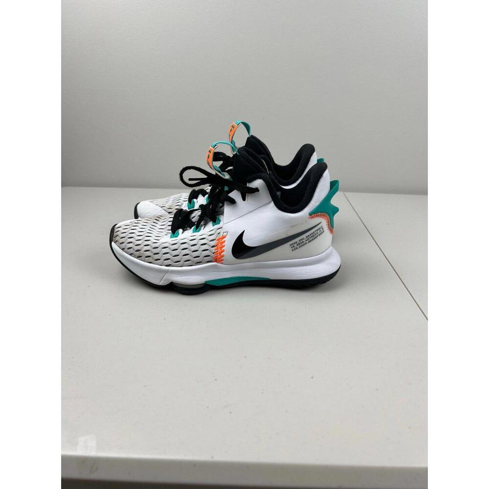 Nike Men's Sneakers Size 7 White‎ Black Teal Orange